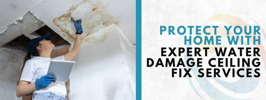 water damage ceiling fix