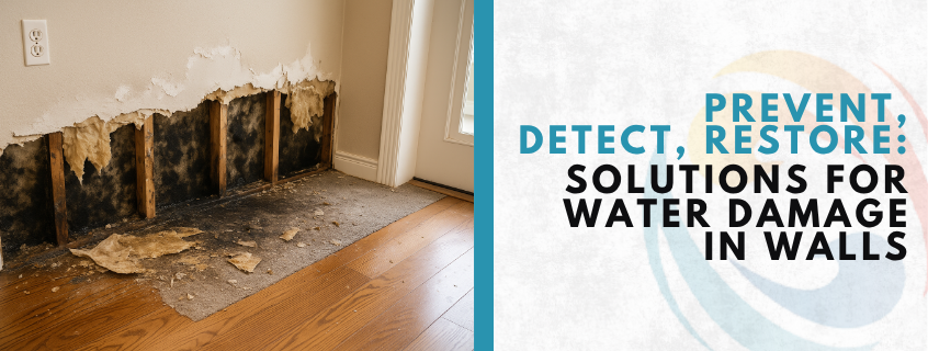 water damage in walls